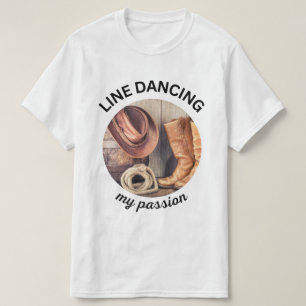 Camiseta Camiseta-T Dançante da Linha Ocidental do País