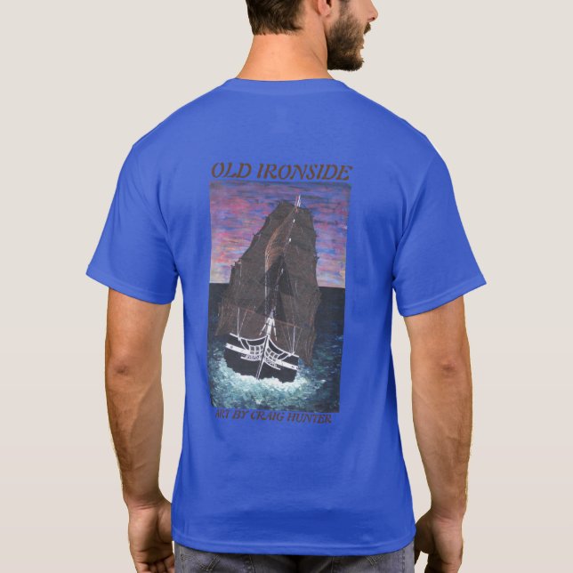 Camiseta Camiseta-T de chá flutuante (Verso)