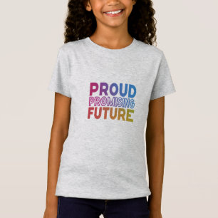 Camiseta Camiseta-T De Crianças Futuras E Orgulhosas