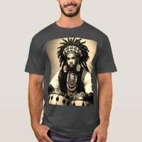 Camiseta-T de Heather de Carvões-Design africanos