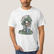 Camiseta-T de Homens da Looney Zombie