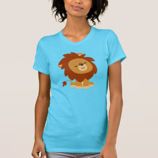 Camiseta Camiseta-T de Leão de Cartoon Pacífico
