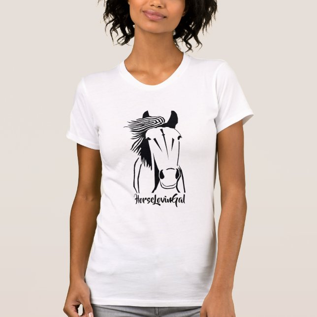 Camiseta Camiseta-T de mulher artística Gal e legal (Frente)