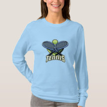 Camiseta-T de tênis Longa Folga