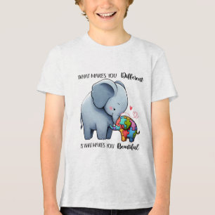 Camiseta Camiseta-T - Design de elefante de consciência sob