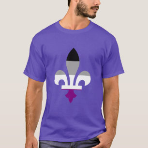 Camiseta Camiseta-T do orgulho da assexualidade