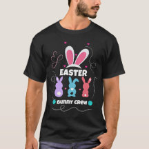 Camiseta-T dos Homens da Tripulação de Coelho da P
