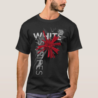 Camiseta Camiseta-T Essencial de Stripes Brancas