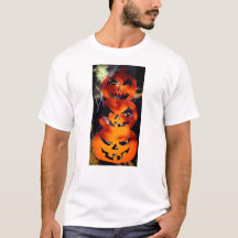 Camiseta-T-Jack-O-Lanterna Espalhada de Brilho