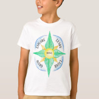 Camiseta-T para crianças - Motto Extrancolorido
