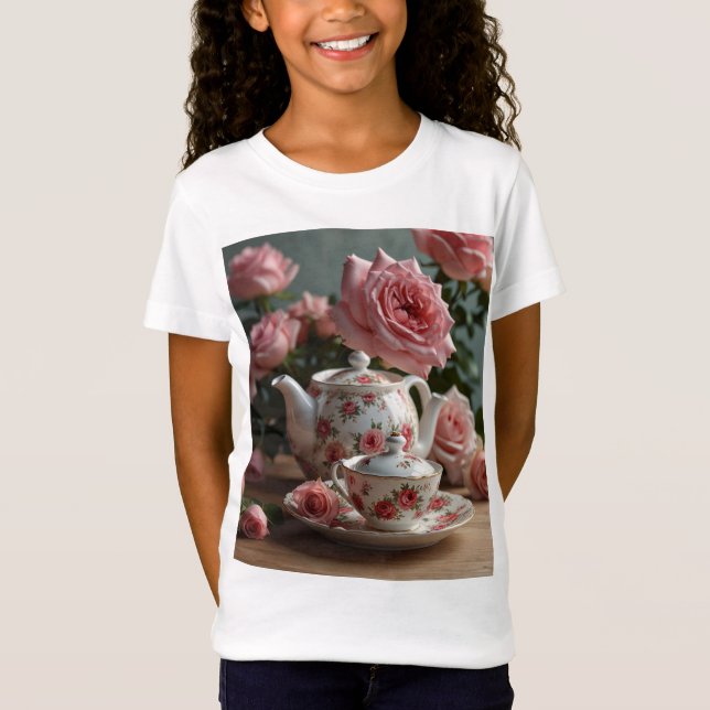 Camiseta Camiseta-T-Rosa de-Lixo Rosa (Frente)