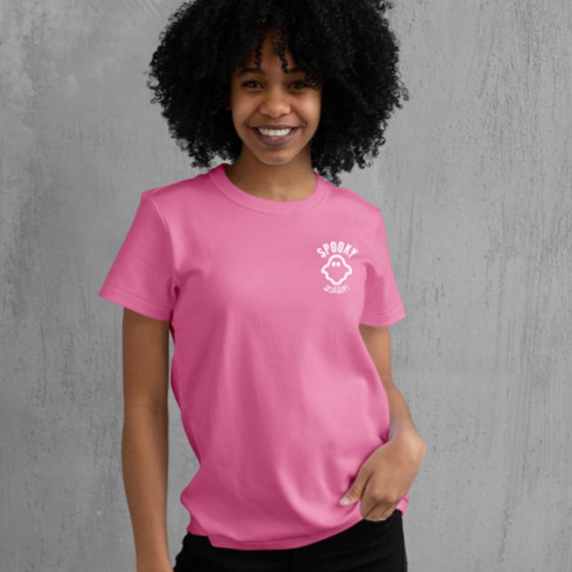 Camiseta Camiseta-T-Shirt Cute Ghost Halloween (Criador carregado)