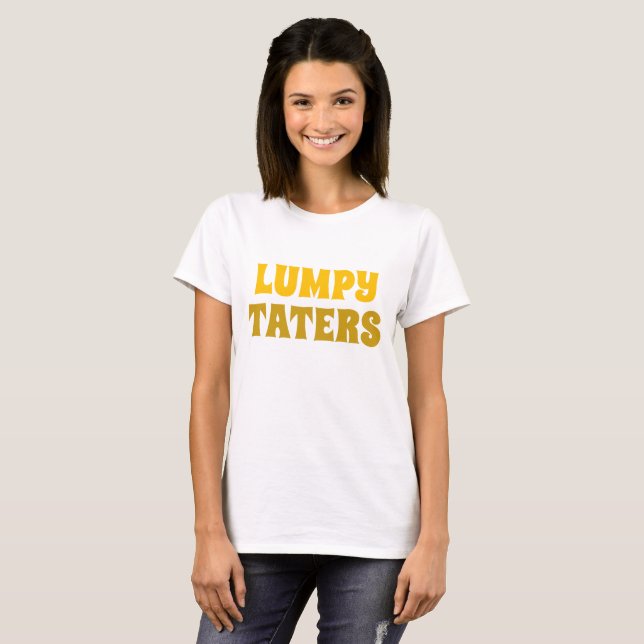 Camiseta Camiseta-TATERS de TATERS LUMPY, novidade feminina (Frente Completa)