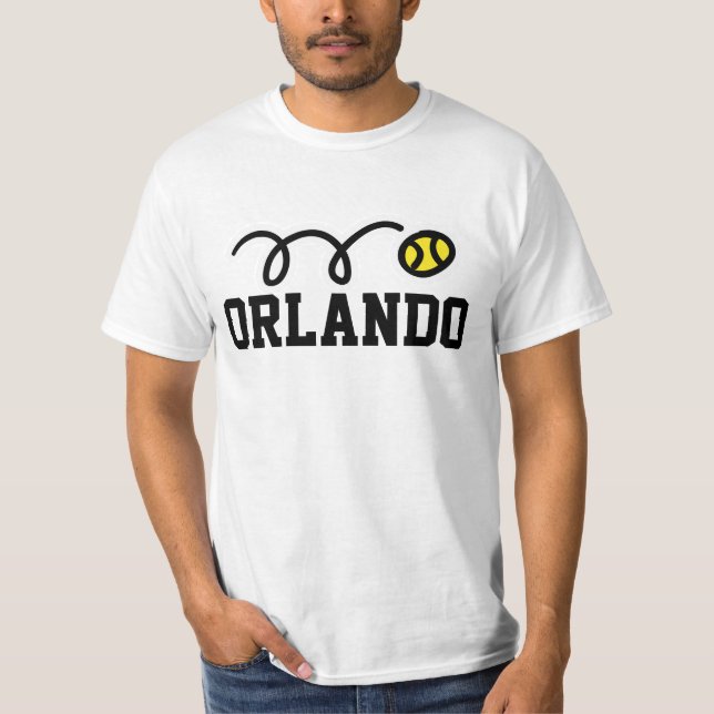 Camiseta Camiseta-tênis Orlando para homens, mulheres e cri (Frente)