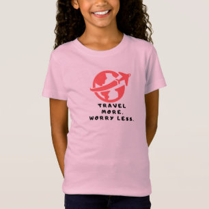 Camiseta Camiseta-Viagem para crianças em rosa