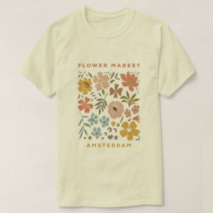 Camiseta “Camiseta Vintage do Mercado de Flores de Amsterdã