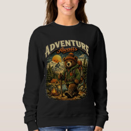 Camiseta CamisetaAventura Espera Camisola de Urso Vintage p