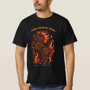 Camiseta CamisetaCavalo de Fogo 2026 – Arte de Tatuagem Zod