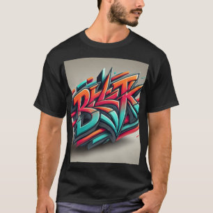 Camiseta CamisetaGrafite urbano 3D Design de roupa de rua