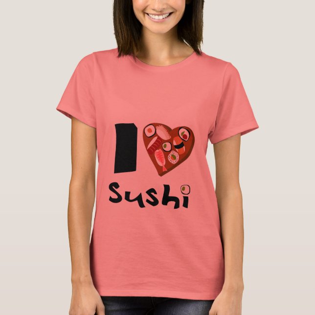 Camiseta camisetailovesushi (Frente)
