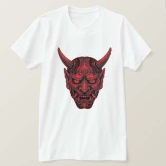 Camiseta CamisetaMáscara Oni Japonesa – Mito Tradicional