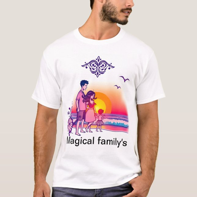 Camiseta "Camisetas da família mágica" (Frente)