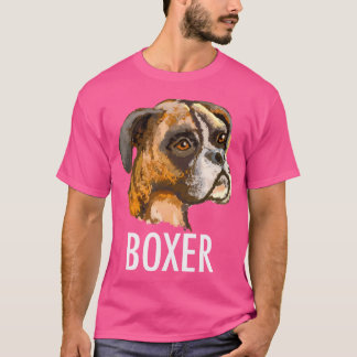 Camiseta Camisetas de camisetas de cachorro-boxim