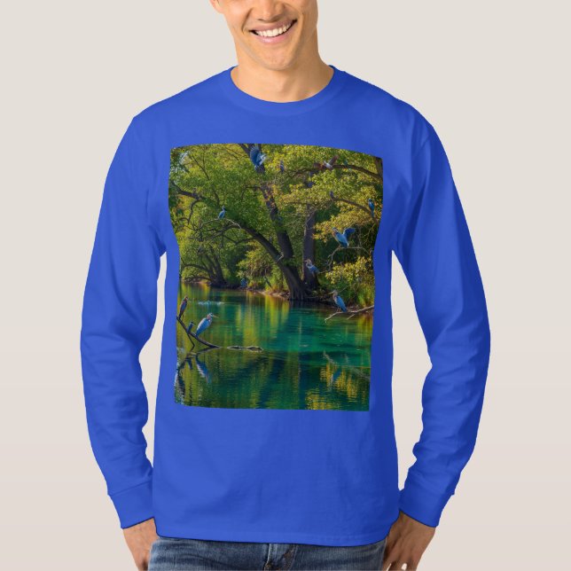Camiseta CamisetaUma Noite Pacífica no Embrião da Natureza  (Frente)