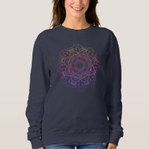 Camisola azul escura Mandala