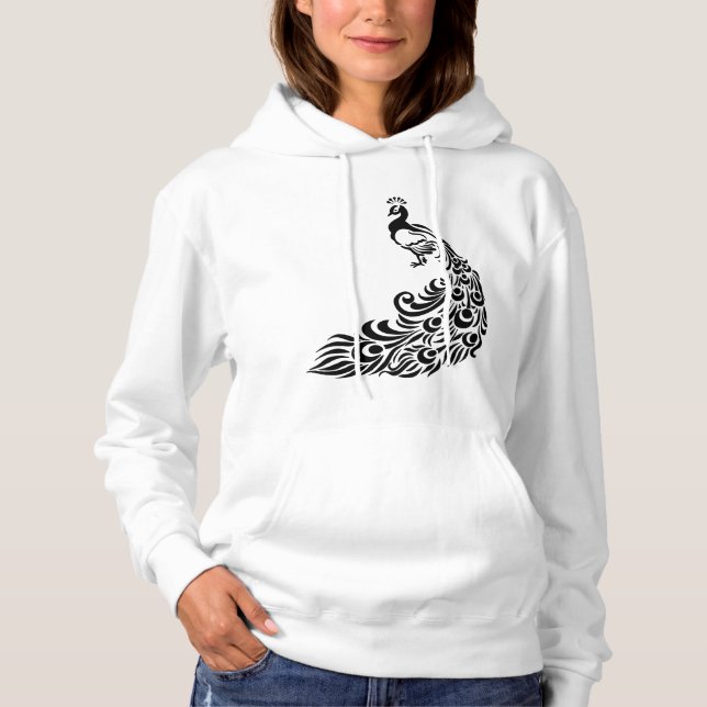 Camiseta Camisola Básica com Capuz Feminina (Frente)