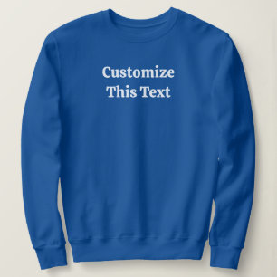 Camiseta Camisola Básica de Texto Personalizável para Mulhe