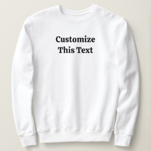 Camiseta Camisola Básica de Texto Personalizável para Mulhe