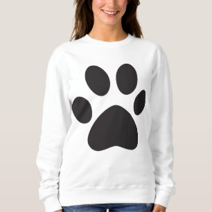 Camiseta Camisola Básica Feminina Estampada com Pegadas de 