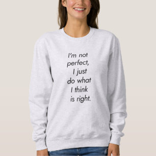 Camiseta Camisola Básica Feminina Não Sou Perfeita