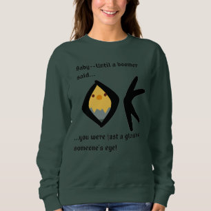 Camiseta Camisola Básica "Gleam em Olhos" Verde Boomerangad