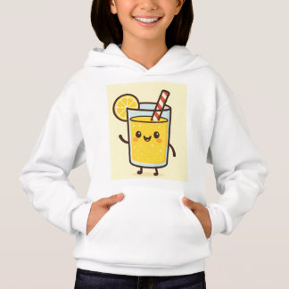 Camiseta Camisola branca de desenho animado de bebida de li