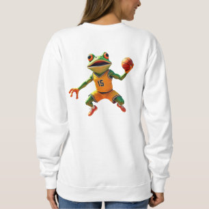 Camiseta Camisola branca de mulher Basketball Frog costas