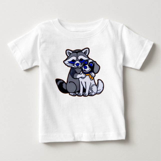 Camiseta Camisola-branca e amigos-do-cão (Frente)