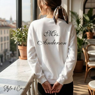 Camiseta Camisola Casual com Nome Único Impresso Estilo
