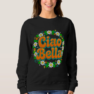 Camiseta Camisola Ciao Bella - Retro Groovy Italiano Olá