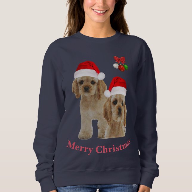 Camiseta Camisola Cocker spaniel (Frente)