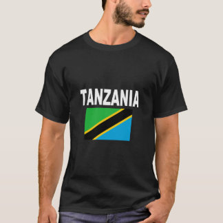 Camiseta Camisola com a Bandeira da Tanzânia Casaco Roupas