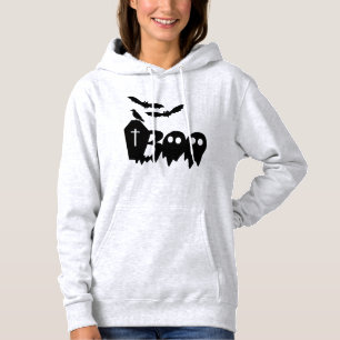 Camiseta Camisola com Capuz Crow Bats Coffin Boo - Hallowee