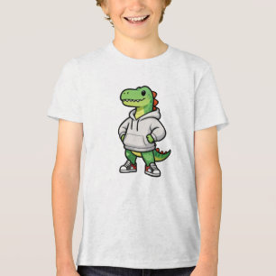 Camiseta Camisola com capuz de dinossauro Streetwear legal