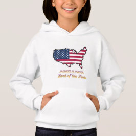 Camiseta Camisola com Capuz Freedom Is Power Kids