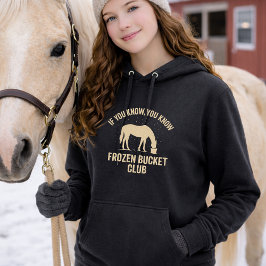 Camiseta Camisola com Capuz Frozen Bucket Club para Cavalos