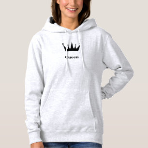 Camiseta Camisola com Coroa de Texto Personalizado da Rainh