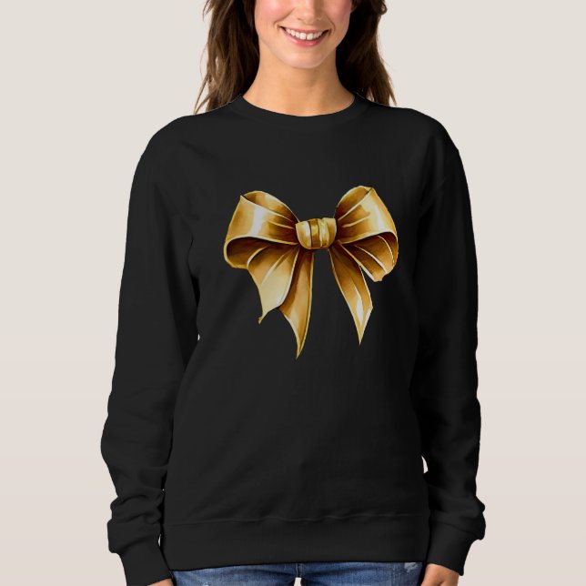Camiseta Camisola com Laço Dourado (Frente)