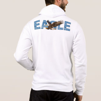 Camiseta Camisola com Tipografia de Águia Americana Majesto