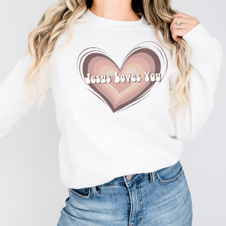 Camiseta Camisola Cristã Retro Jesus Gráfico